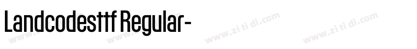 Landcodesttf Regular字体转换